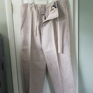 Linen loose fit pants